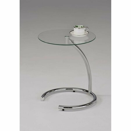 D2D TECHNOLOGIES 19 x 16 x 16 in. End Table - Chrome D22433344